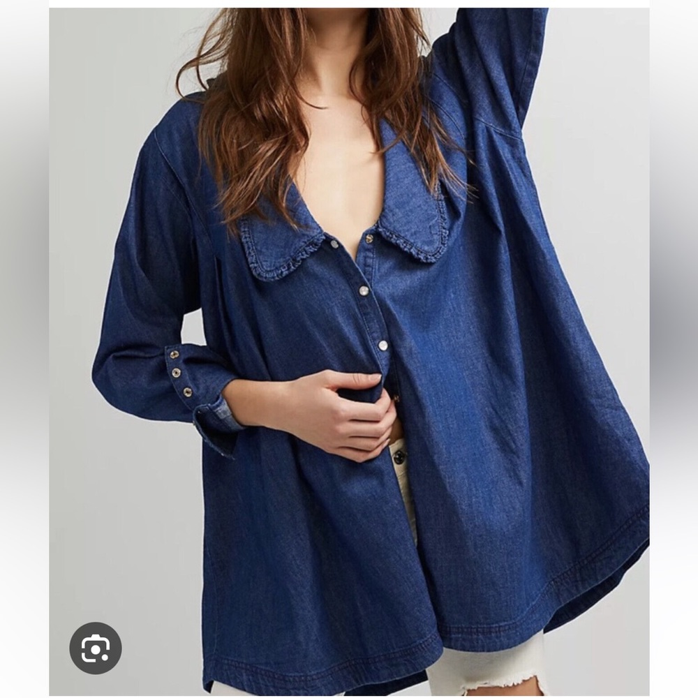 Free People Charlie Denim Tunic Dress